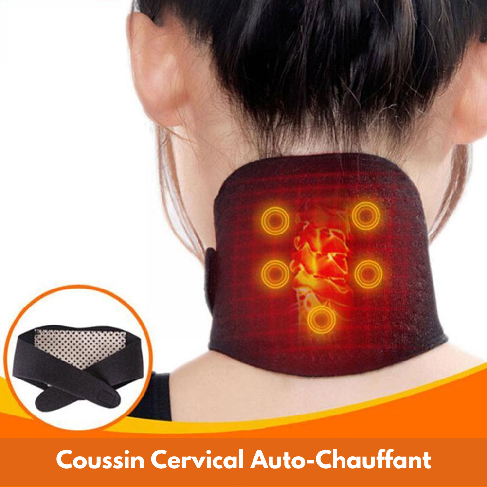 "MagnaRelax" – Coussin Cervical Auto-Chauffant à Thérapie Magnétique